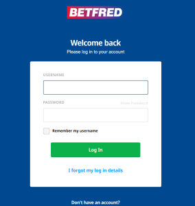 betfred login
